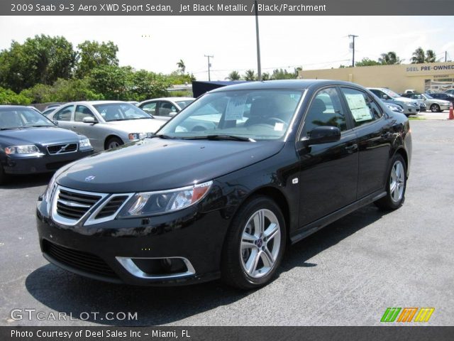 2009 Saab 9-3 Aero XWD Sport Sedan in Jet Black Metallic