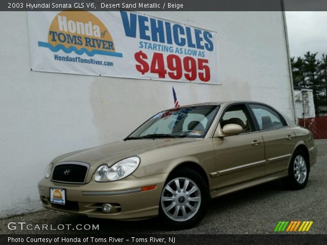 2003 Hyundai Sonata GLS V6 in Desert Sand Metallic