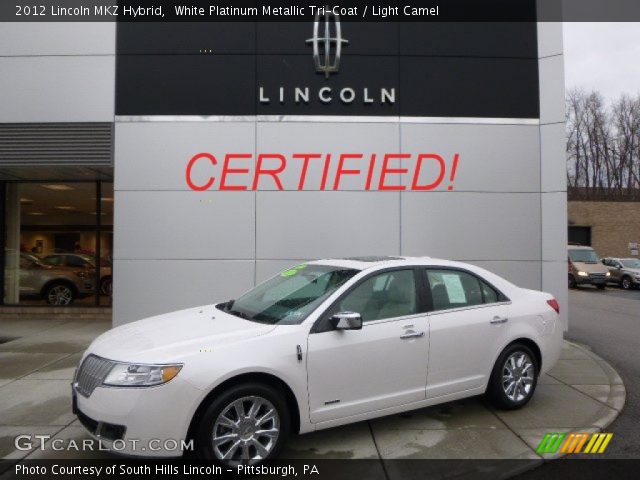 2012 Lincoln MKZ Hybrid in White Platinum Metallic Tri-Coat