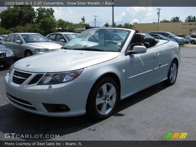 2009 Saab 9-3 2.0T Convertible in Snow Silver Metallic