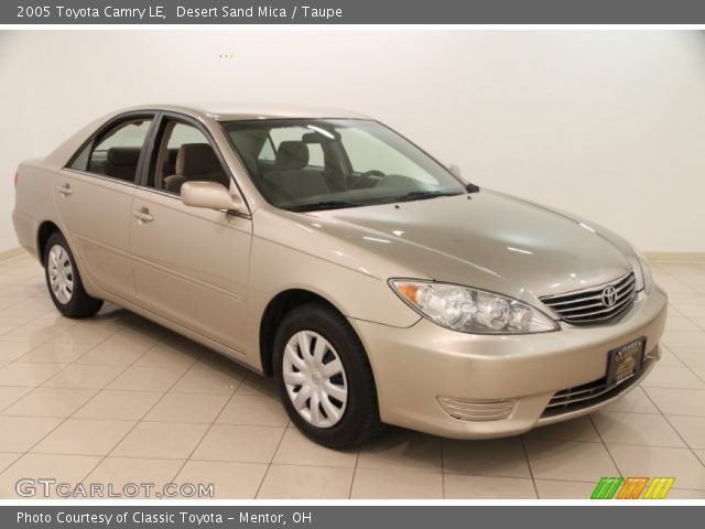 2005 Toyota Camry LE in Desert Sand Mica