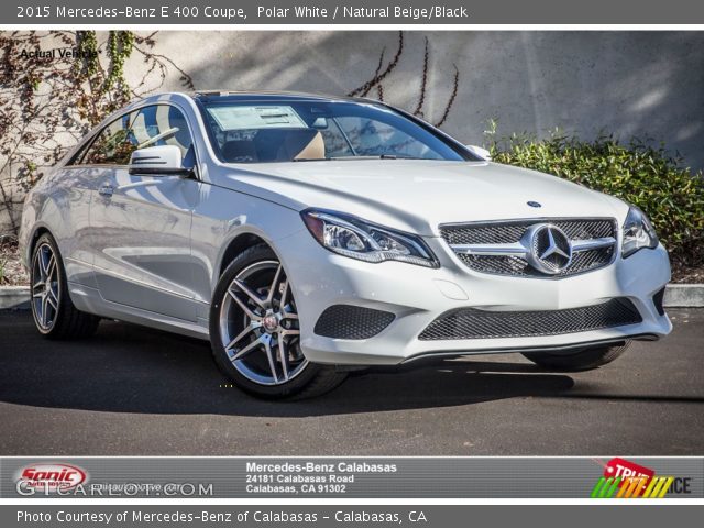 2015 Mercedes-Benz E 400 Coupe in Polar White