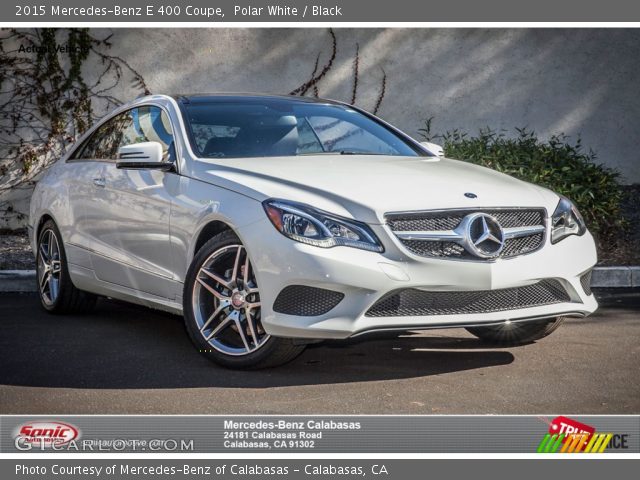 2015 Mercedes-Benz E 400 Coupe in Polar White