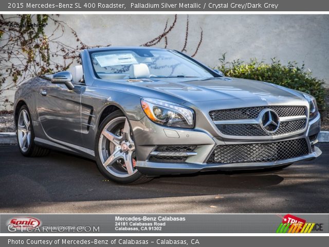 2015 Mercedes-Benz SL 400 Roadster in Palladium Silver Metallic