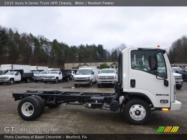 2015 Isuzu N Series Truck NPR Chassis in White