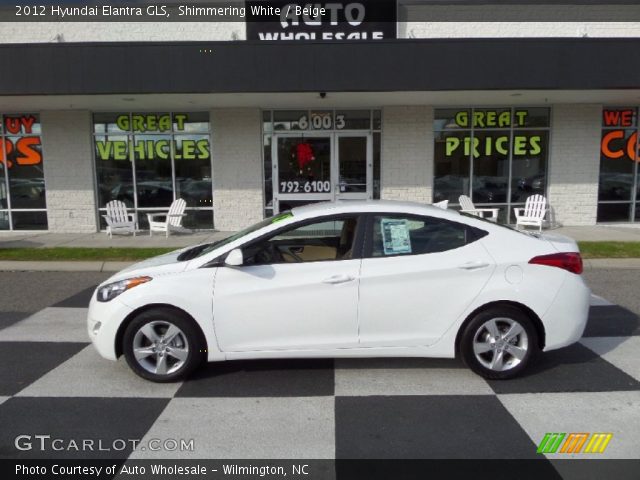 2012 Hyundai Elantra GLS in Shimmering White