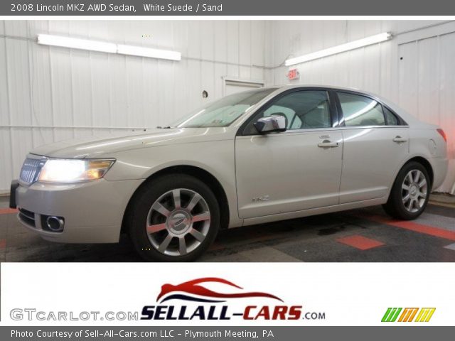 2008 Lincoln MKZ AWD Sedan in White Suede
