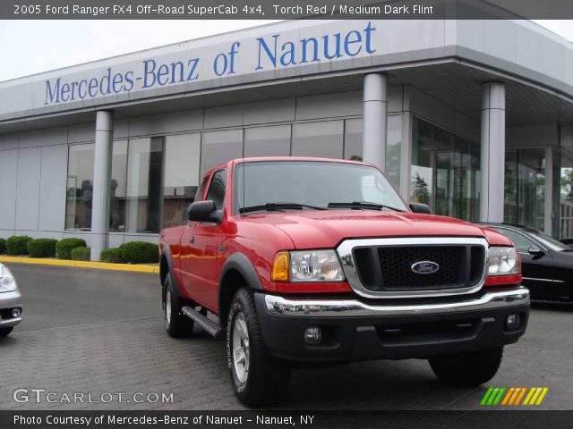 2005 Ford Ranger FX4 Off-Road SuperCab 4x4 in Torch Red