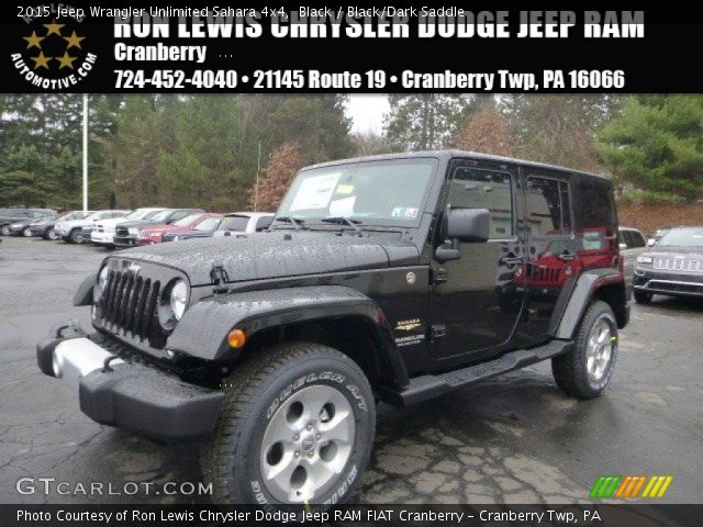 2015 Jeep Wrangler Unlimited Sahara 4x4 in Black