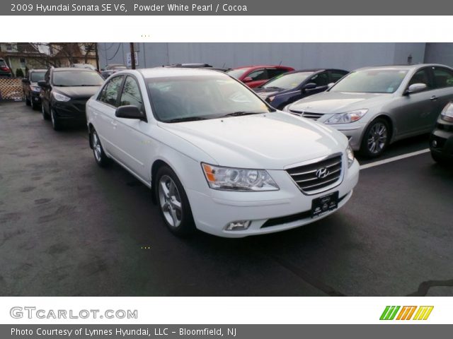 2009 Hyundai Sonata SE V6 in Powder White Pearl