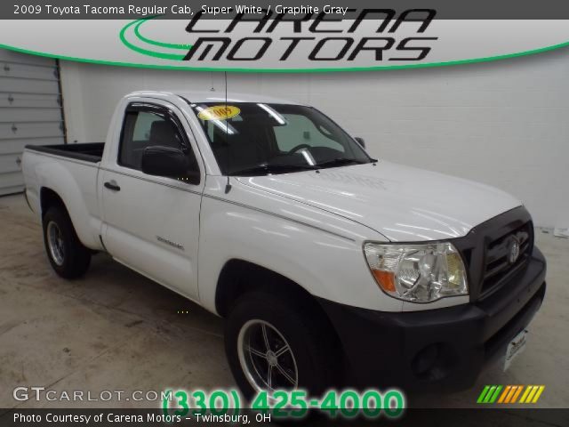 2009 Toyota Tacoma Regular Cab in Super White