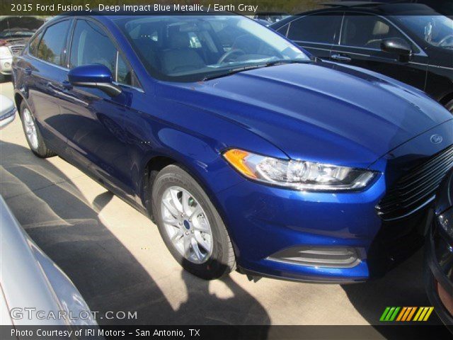 2015 Ford Fusion S in Deep Impact Blue Metallic