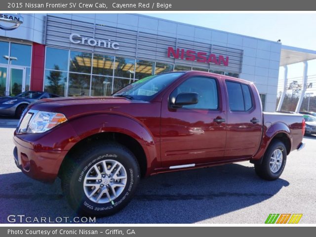2015 Nissan Frontier SV Crew Cab in Cayenne Red
