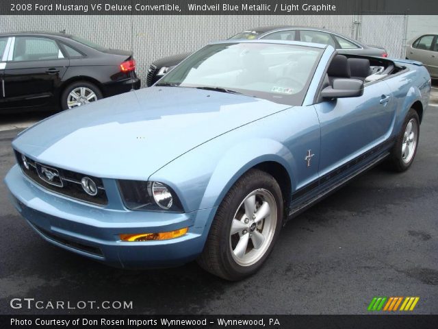 2008 Ford Mustang V6 Deluxe Convertible in Windveil Blue Metallic