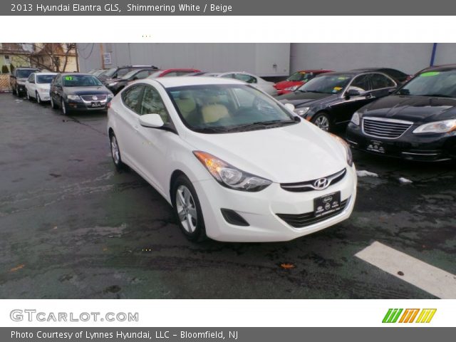 2013 Hyundai Elantra GLS in Shimmering White