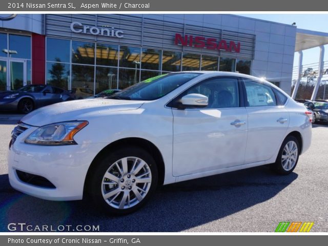 2014 Nissan Sentra SL in Aspen White