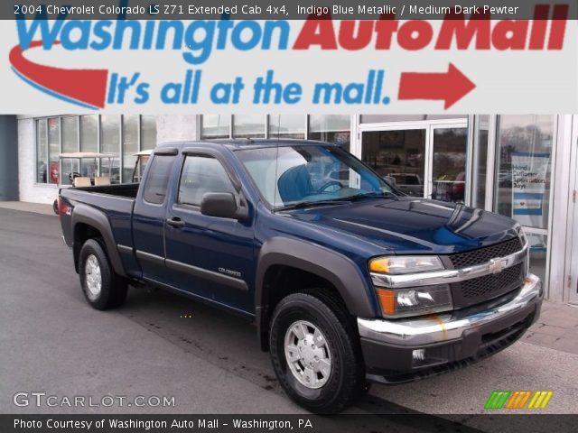2004 Chevrolet Colorado LS Z71 Extended Cab 4x4 in Indigo Blue Metallic