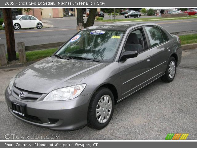 2005 Honda Civic LX Sedan in Magnesium Metallic