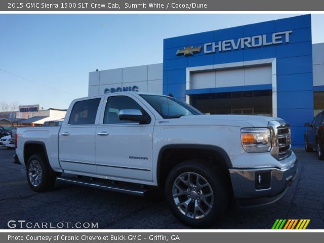 2015 GMC Sierra 1500 SLT Crew Cab in Summit White