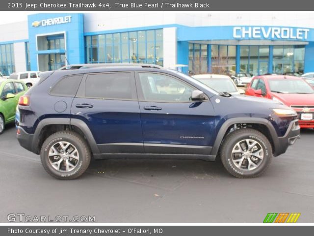 2015 Jeep Cherokee Trailhawk 4x4 in True Blue Pearl
