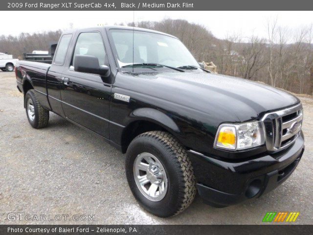 Black 2009 Ford Ranger Xlt Supercab 4x4 Medium Dark