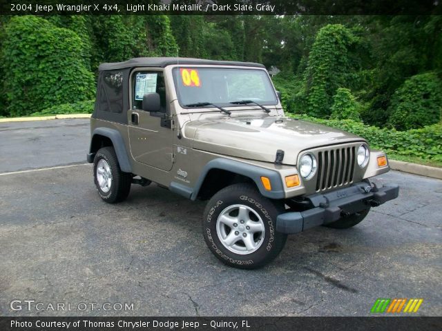 2004 Jeep Wrangler X 4x4 in Light Khaki Metallic