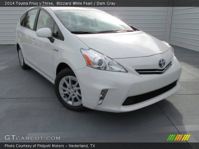 2014 Toyota Prius v Three in Blizzard White Pearl