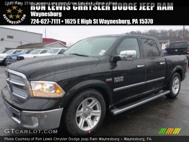 2015 Ram 1500 Laramie Long Horn Crew Cab 4x4 in Black