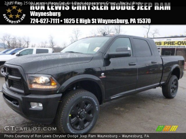 2015 Ram 2500 Laramie Mega Cab 4x4 Black Appearance Group in Black