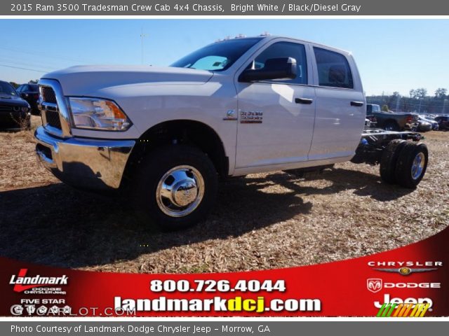 2015 Ram 3500 Tradesman Crew Cab 4x4 Chassis in Bright White