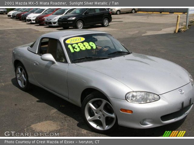 2001 Mazda MX-5 Miata Roadster in Sunlight Silver Metallic