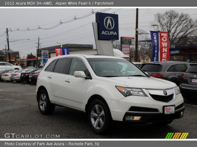2012 Acura MDX SH-AWD in Aspen White Pearl II