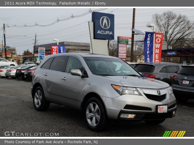 2011 Acura MDX Technology in Palladium Metallic