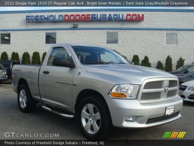 2012 Dodge Ram 1500 ST Regular Cab 4x4 in Bright Silver Metallic