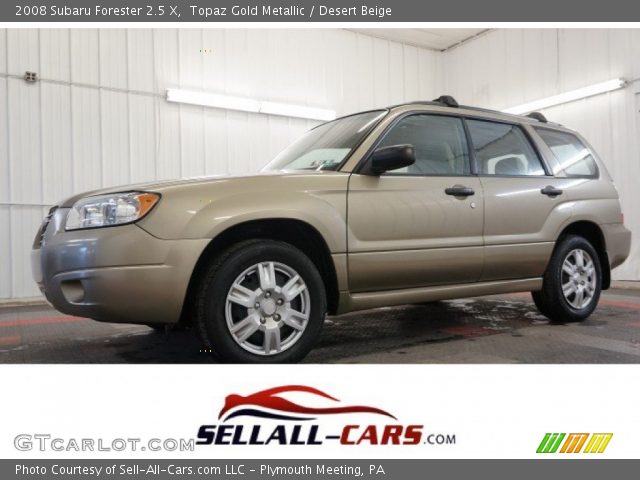 2008 Subaru Forester 2.5 X in Topaz Gold Metallic
