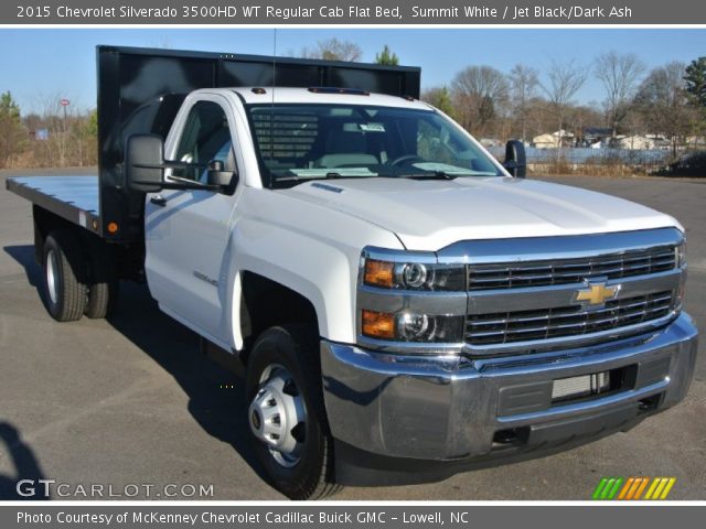 2015 Chevrolet Silverado 3500HD WT Regular Cab Flat Bed in Summit White