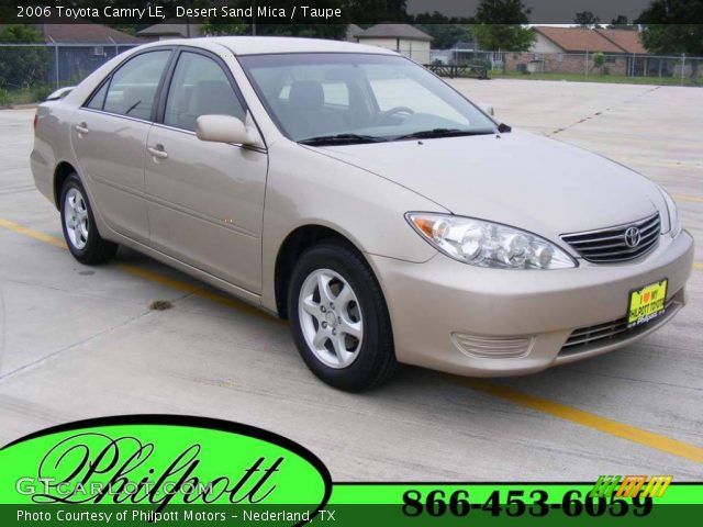 2006 Toyota Camry LE in Desert Sand Mica