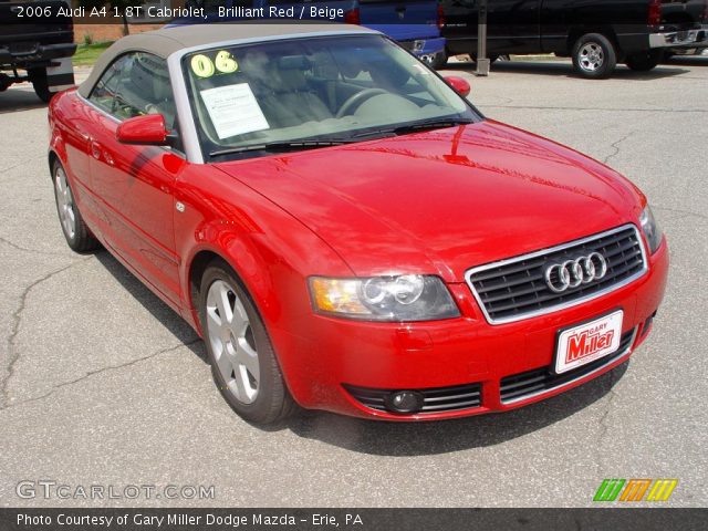 2006 Audi A4 1.8T Cabriolet in Brilliant Red
