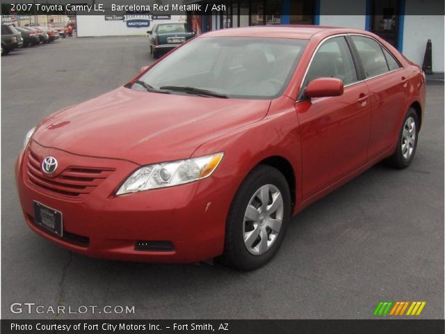2007 Toyota Camry LE in Barcelona Red Metallic