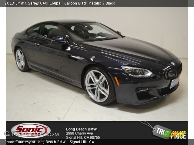 2013 BMW 6 Series 640i Coupe in Carbon Black Metallic