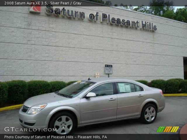 2008 Saturn Aura XE 3.5 in Silver Pearl
