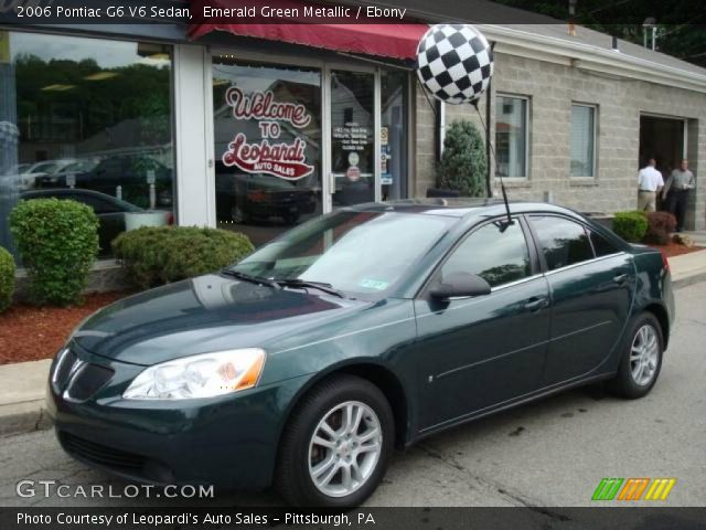 2006 Pontiac G6 V6 Sedan in Emerald Green Metallic