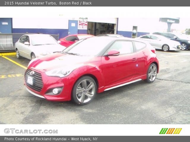 2015 Hyundai Veloster Turbo in Boston Red