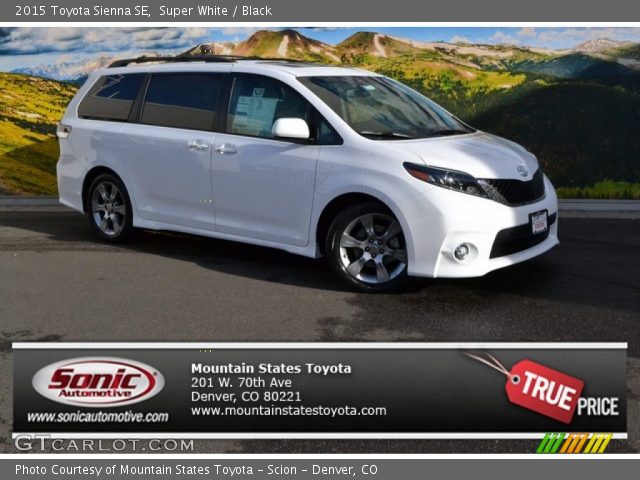 2015 Toyota Sienna SE in Super White