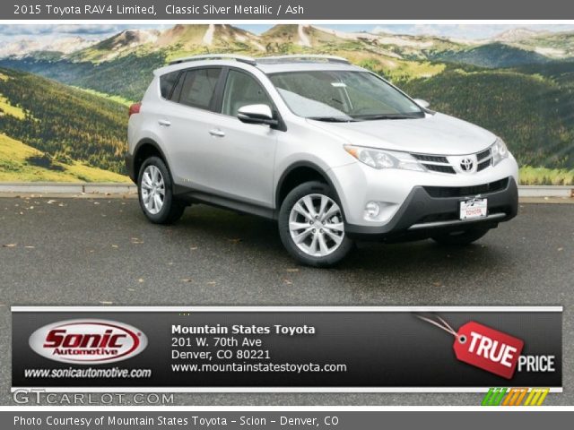 2015 Toyota RAV4 Limited in Classic Silver Metallic