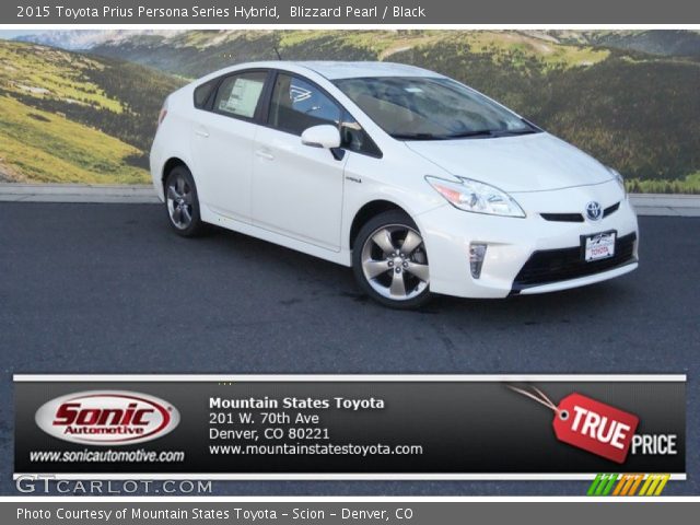 2015 Toyota Prius Persona Series Hybrid in Blizzard Pearl