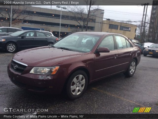 2008 Hyundai Sonata GLS in Dark Cherry Red