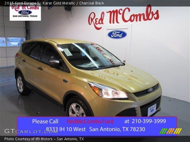 2015 Ford Escape S in Karat Gold Metallic