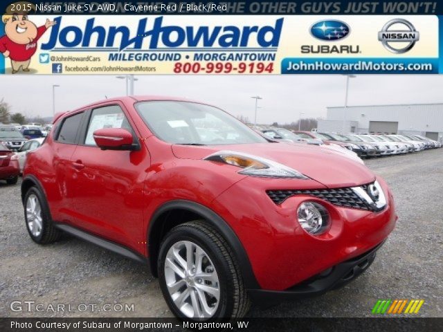 2015 Nissan Juke SV AWD in Cayenne Red