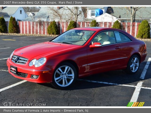 2007 Mercedes-Benz CLK 350 Coupe in Mars Red